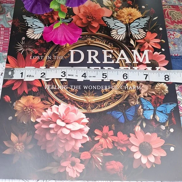 🆕DREAM BUTTERFLY in Flowers 🪻🦋🌺 Spiral Bound Coloring Book - Picture 10 of 12